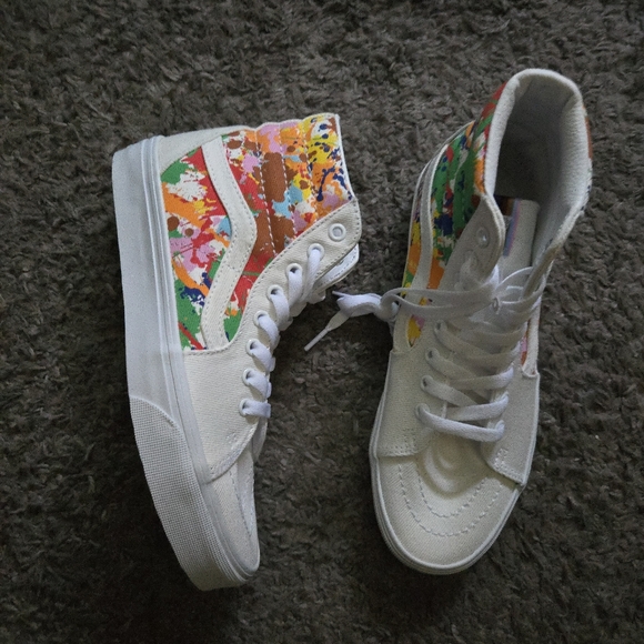 Vans Shoes - Vans Sk8 Hi Together As Ourselves Women Size 8 White Multi 032026